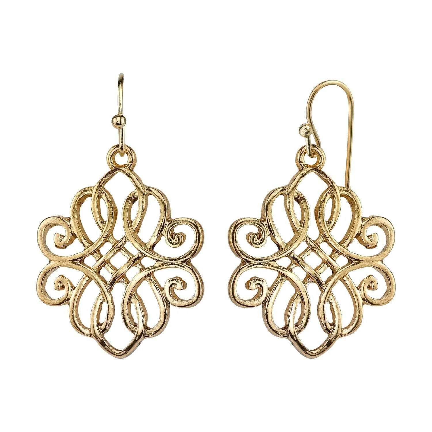 1928 Jewelry Classic Filigree Drop Earrings