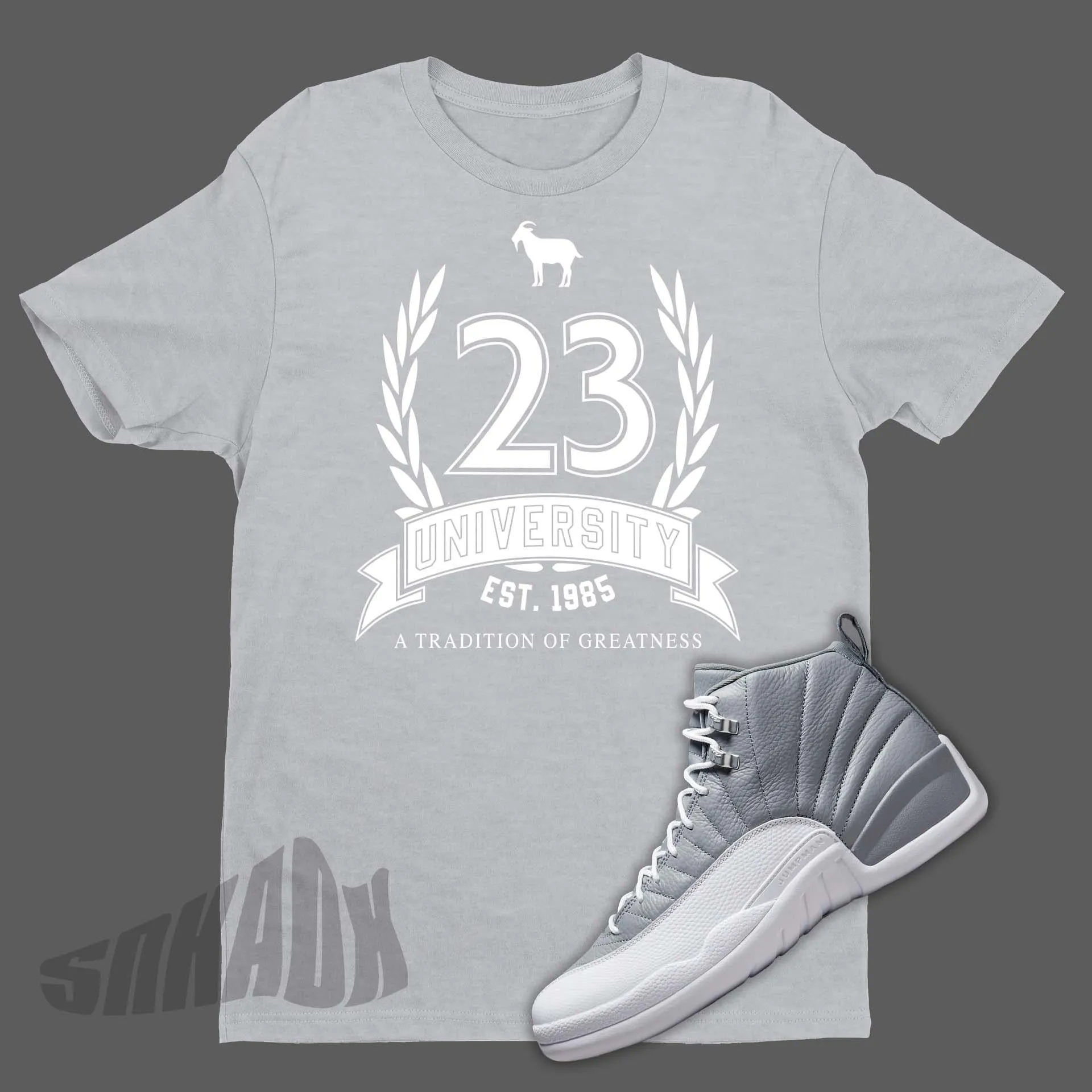 23 University Shirt To Match Air Jordan 12 Stealth