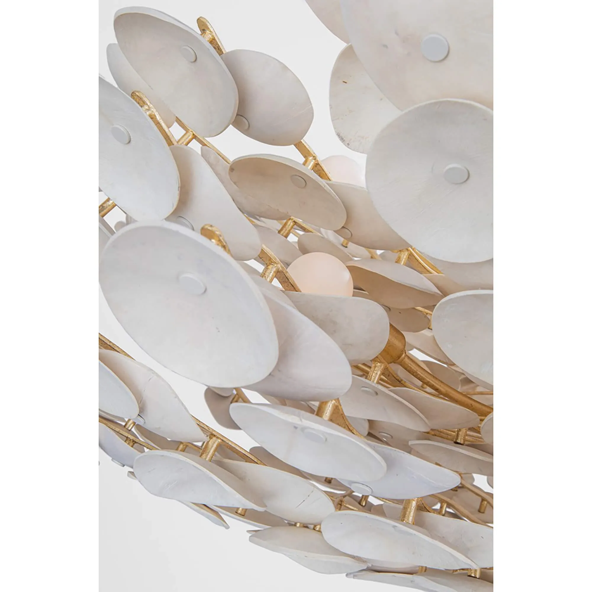 Aimi 9 Light Chandelier, Vintage Gold Leaf