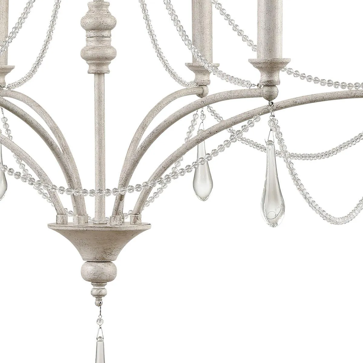 Antique White French Parlor Chandelier