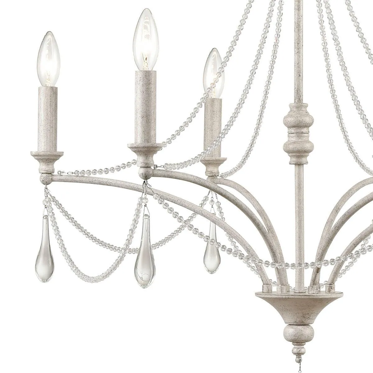 Antique White French Parlor Chandelier