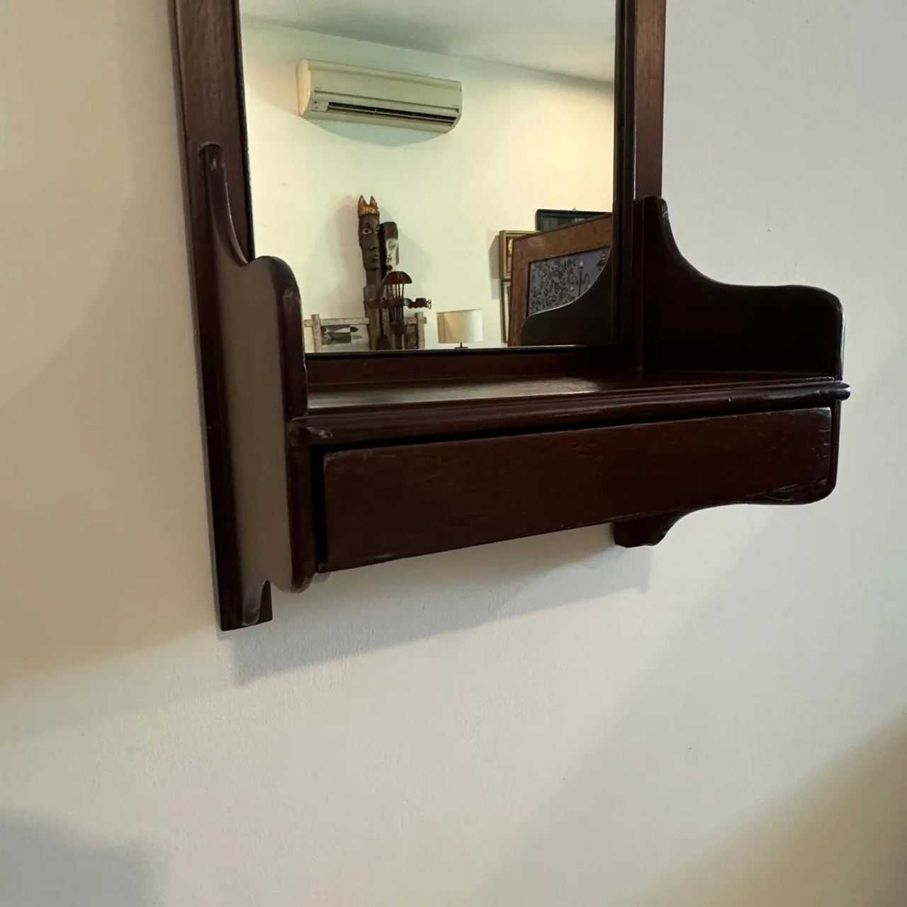 Antique wooden mirror : Aaina 23