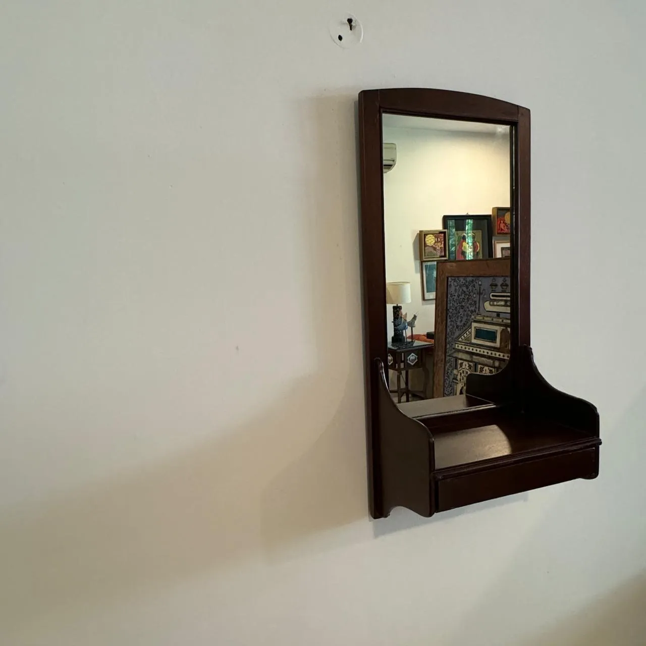 Antique wooden mirror : Aaina 23