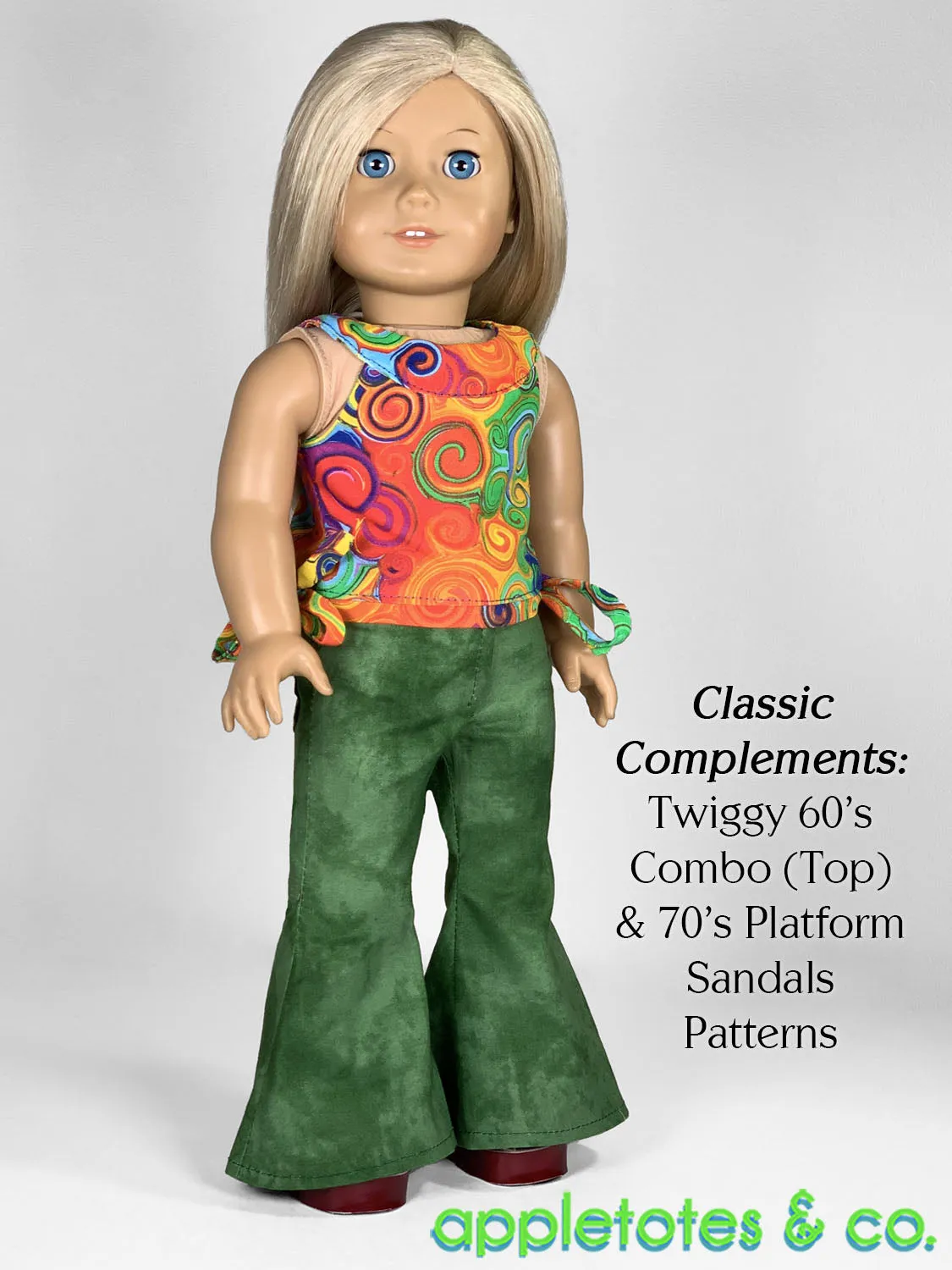 Bell Bottoms 18 Inch Doll Sewing Pattern