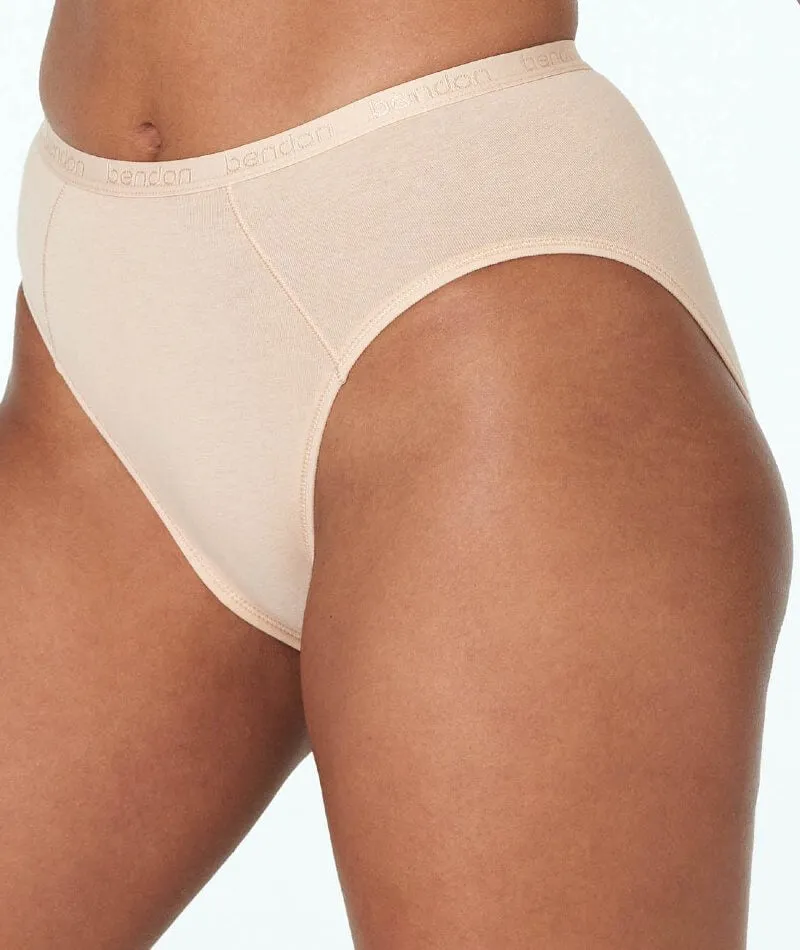 Bendon Body Cotton High Cut Brief - Natural