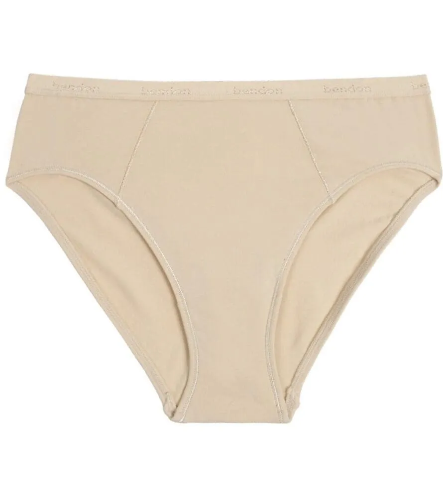 Bendon Body Cotton High Cut Brief - Natural