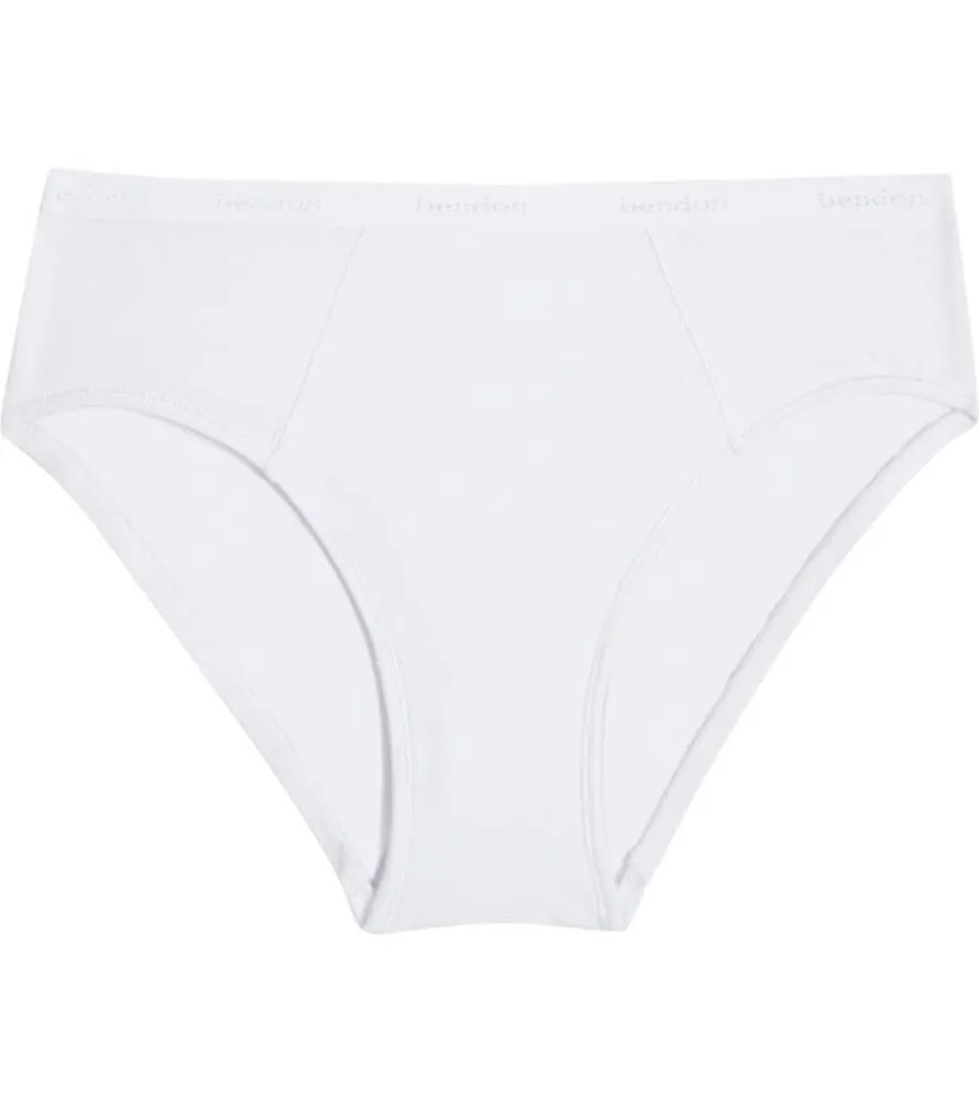 Bendon Body Cotton High Cut Brief - White