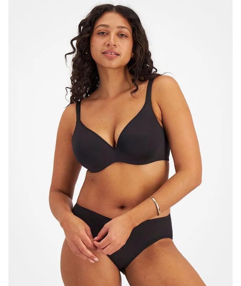 Berlei New Barely There Contour Bra 2 Pack - Black/Skin