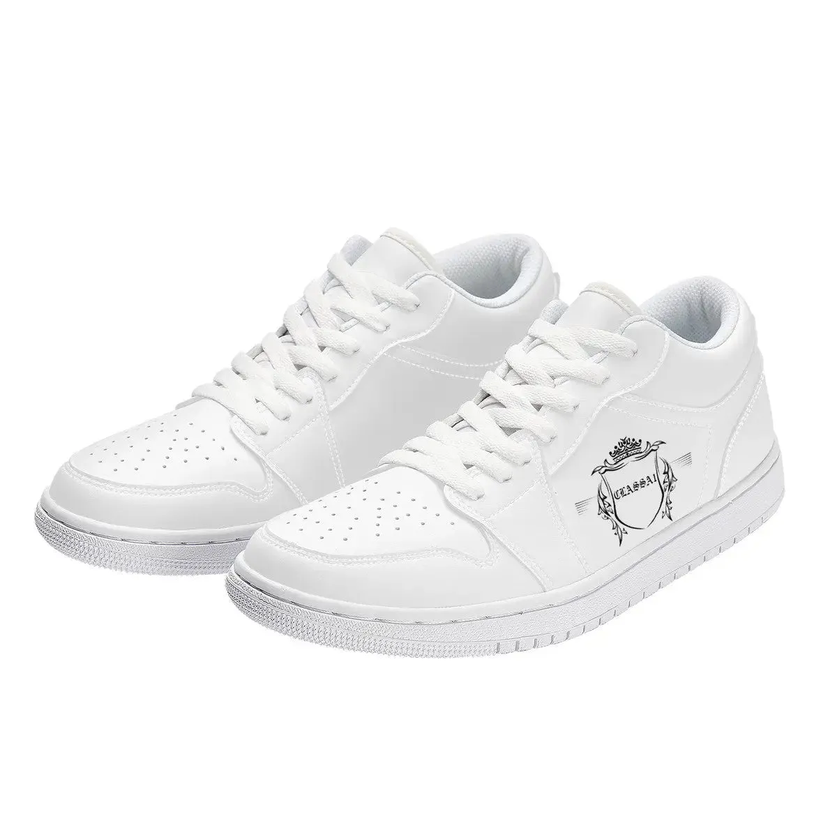 ClassA1 Emblem Low Top Sneakers - White