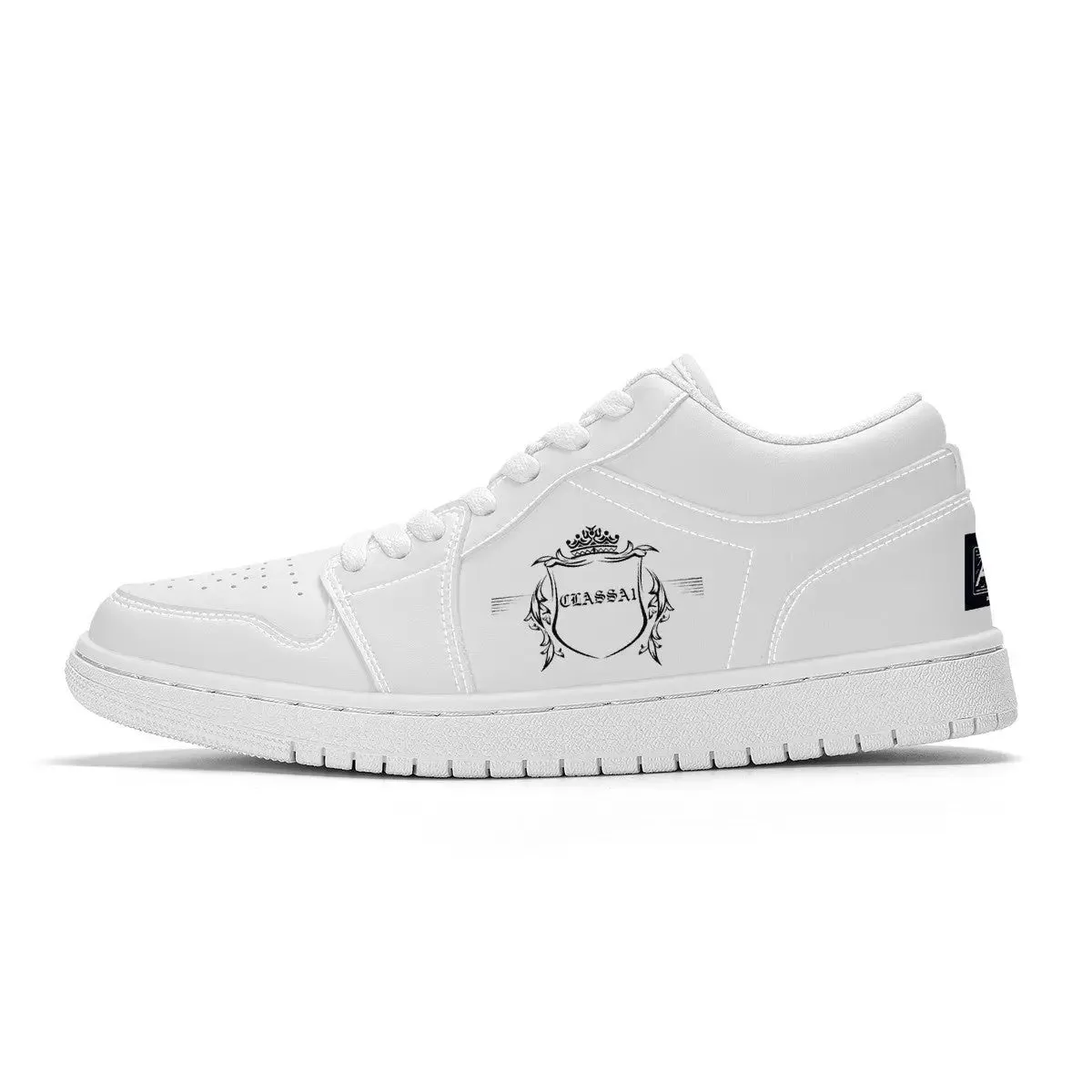 ClassA1 Emblem Low Top Sneakers - White