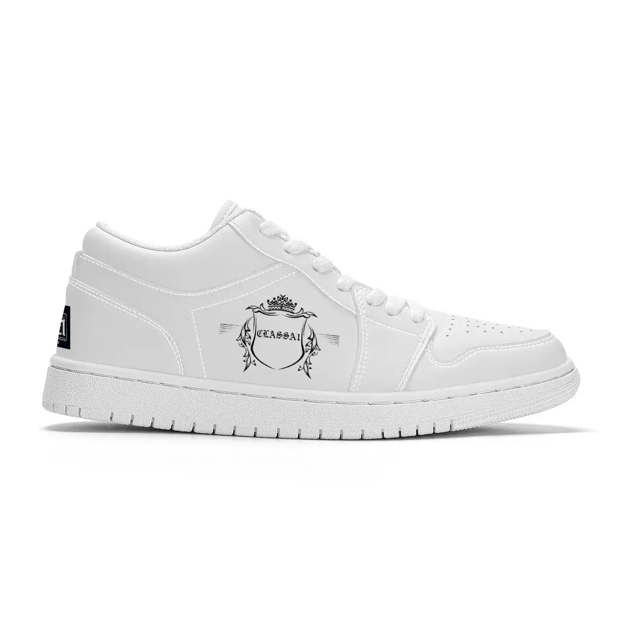 ClassA1 Emblem Low Top Sneakers - White