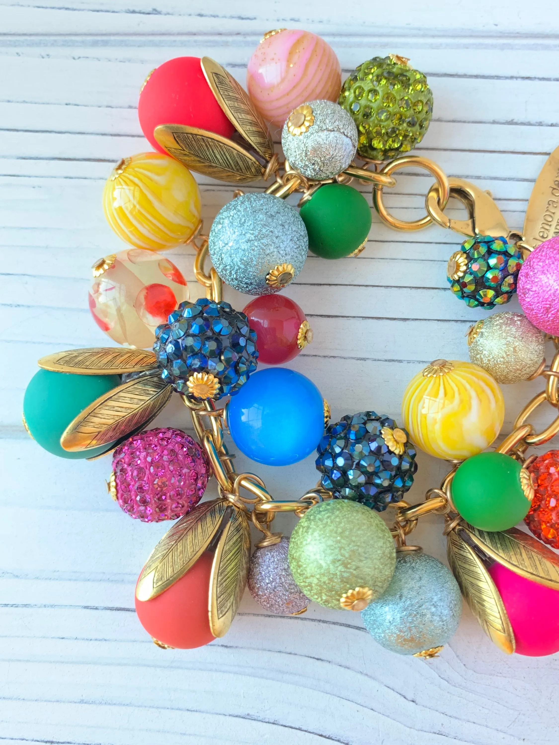 Colorful Bauble Charm Bracelet