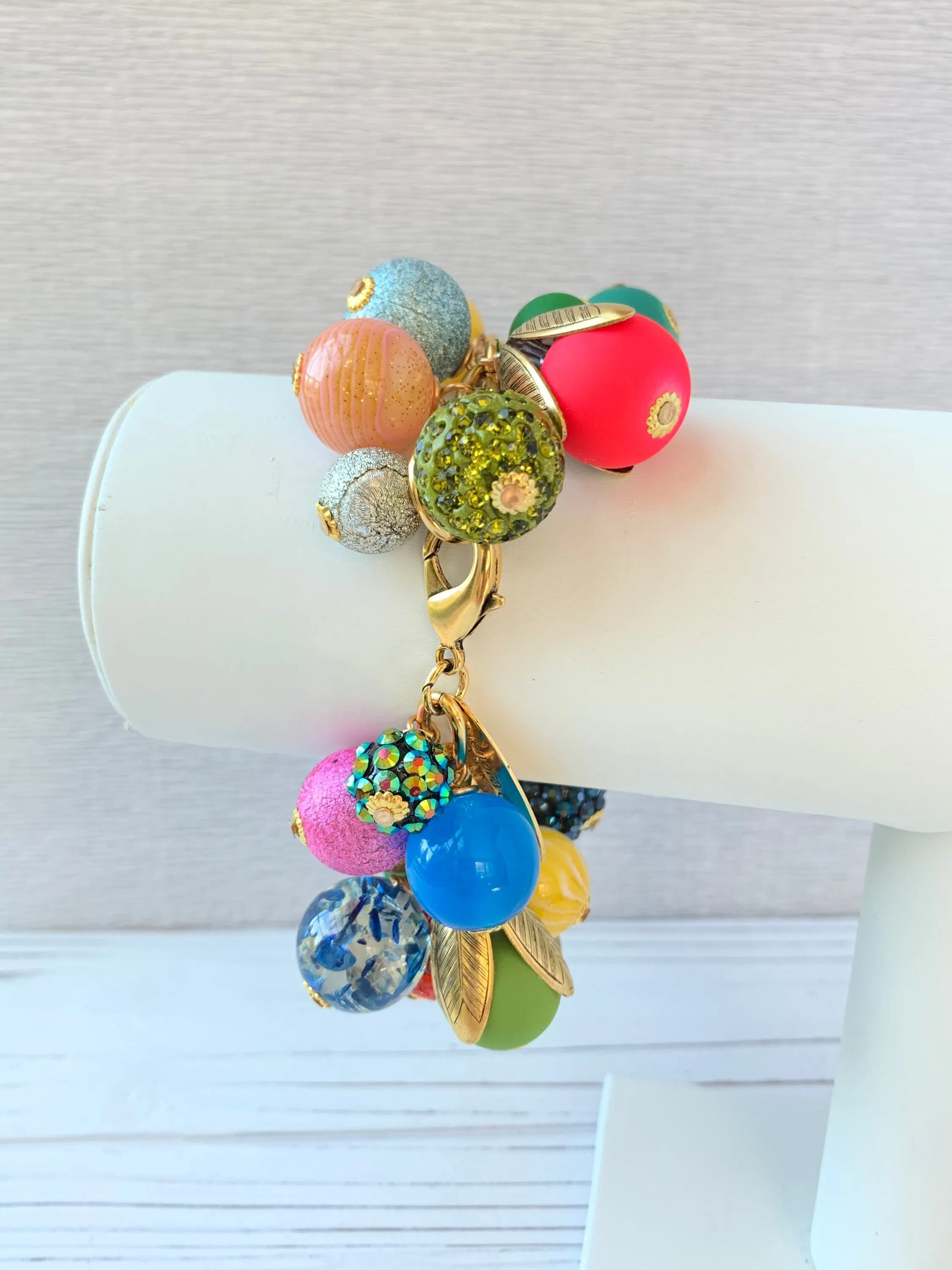 Colorful Bauble Charm Bracelet