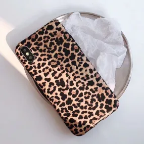 Crispyfis Sexy Leopard Prain TPU Silicone Case Cover Skin For iPhone 6 6s 7 8 Plus Matte Soft Fashion Cases For X XR XS MAX