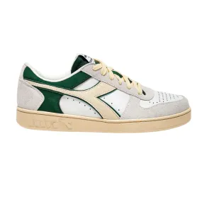 DIADORA Leather Green White Magic Basket Lo Sneaker