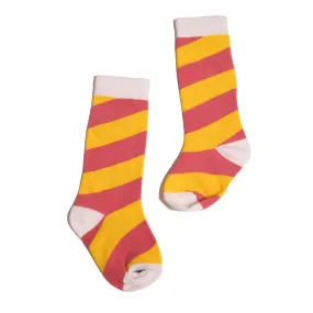 DIAGONAL COLOR BLOCK SOCKS