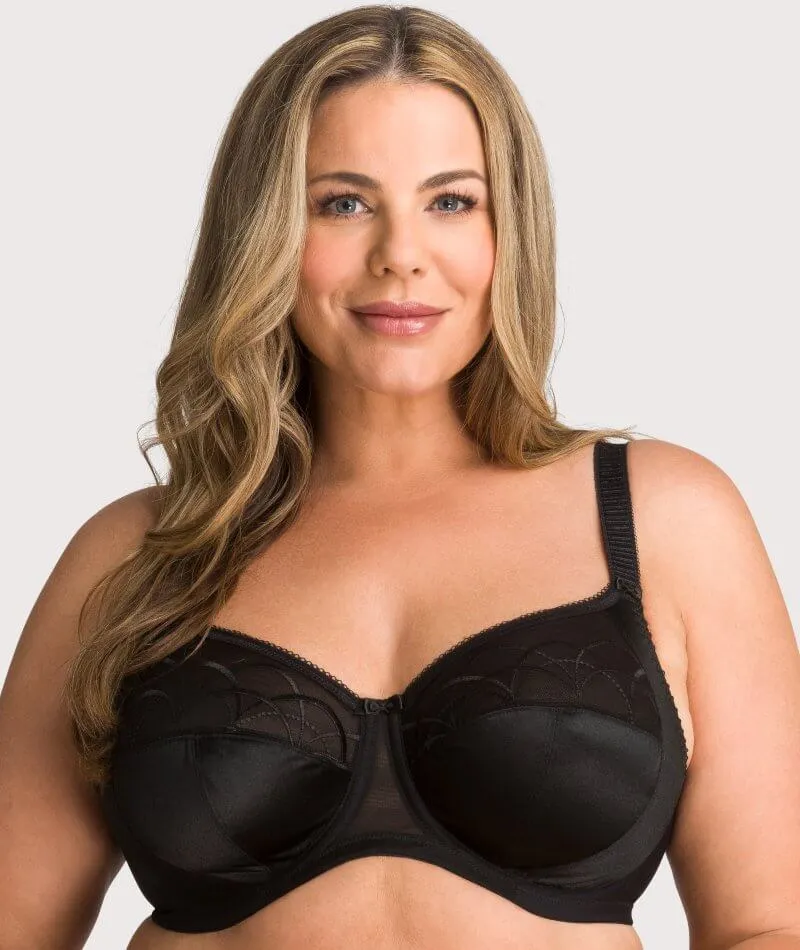 Elomi Cate Underwired Full Cup Banded Bra 2 Pack - Black/Latte