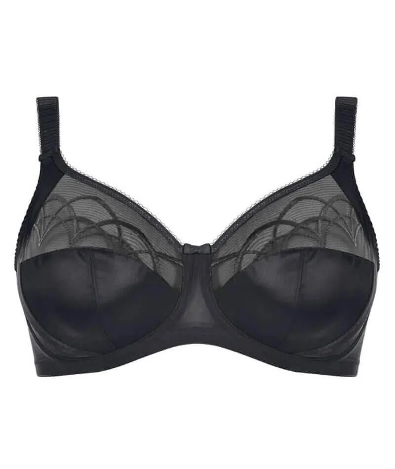 Elomi Cate Underwired Full Cup Banded Bra 2 Pack - Black/Latte