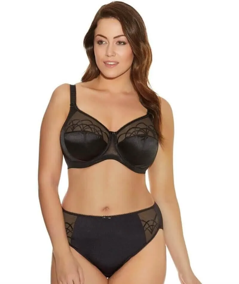 Elomi Cate Underwired Full Cup Banded Bra - Black