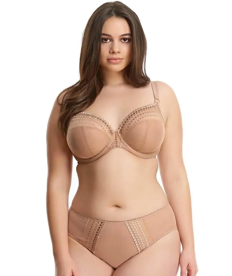 Elomi Matilda Underwired Plunge Bra - Cafe Au Lait