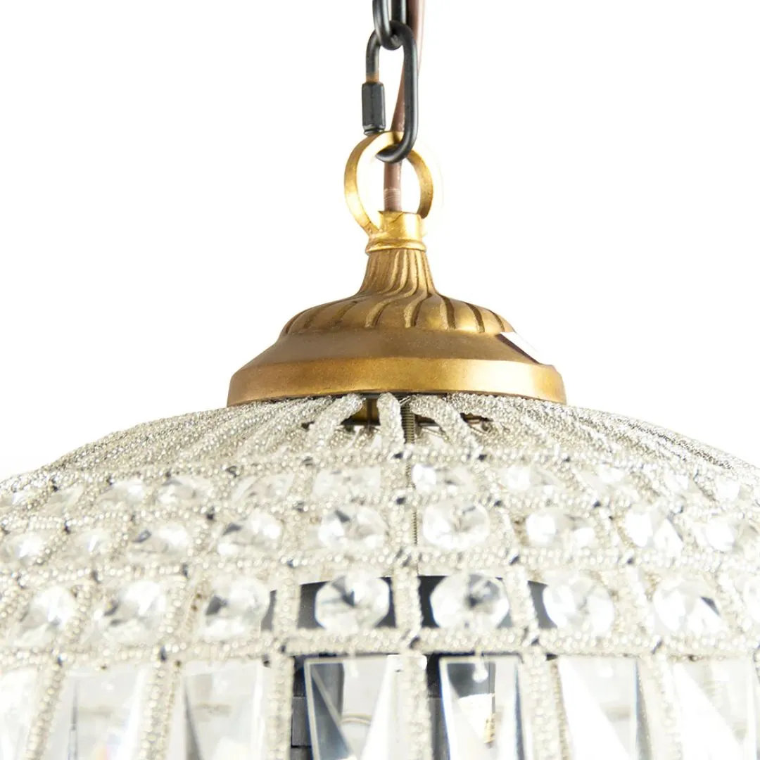 Empire Crystal Globe Pendant