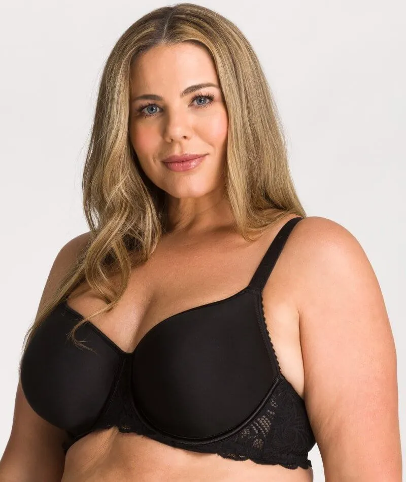 Fayreform Lace Perfect Contour Spacer Bra - Black