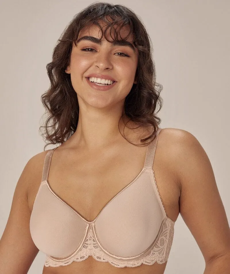 Fayreform Lace Perfect Contour Spacer Bra - Latte