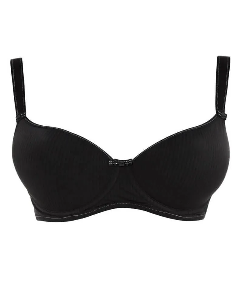 Freya Idol Underwired Moulded Balcony Bra - Black