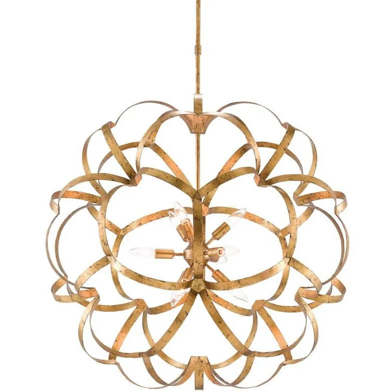 Golden Flora Contemporary Chandelier