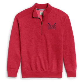 Heritage Paddle 1/4 Zip - Heather Vintage Red