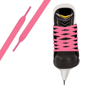 Hot Pink Pro Waxed Hockey Skate Lace