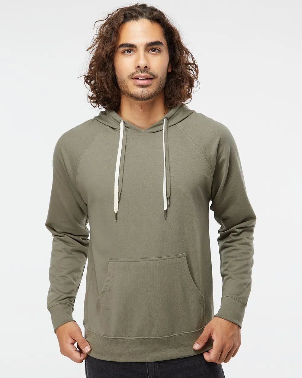 Independent Trading Co. Icon Lightweight Loopback Terry Hooded Sweatshirt SS1000