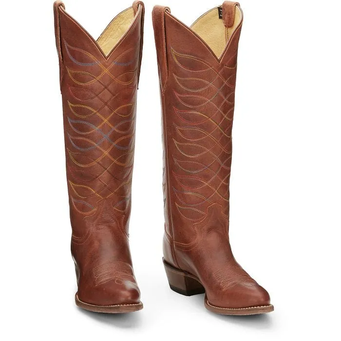 Justin Women's Whitley Rustin Amber 15" Western Boots VN4461