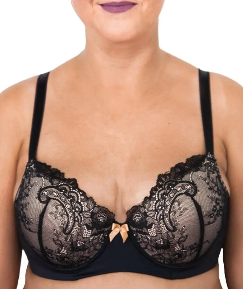 Lady Emprezz Rizzo Padded Shaping Bra - Black/Nude