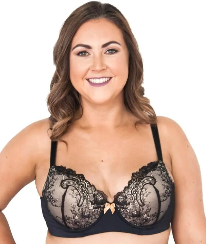 Lady Emprezz Rizzo Padded Shaping Bra - Black/Nude