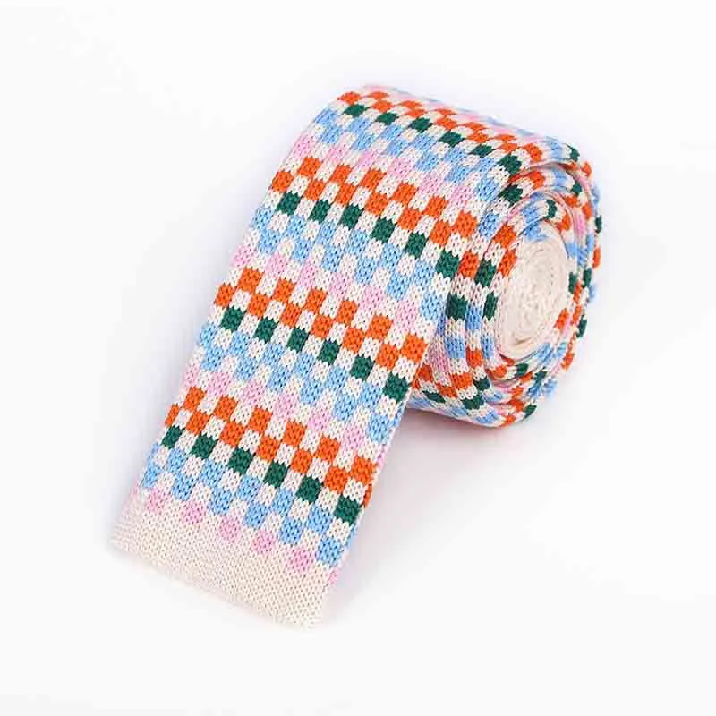 Men's Colorful Pixel Square Knitted Necktie