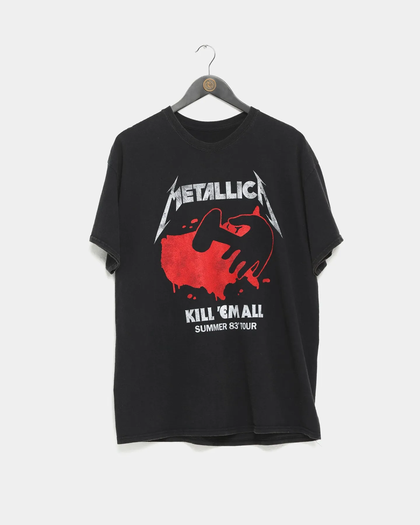 Metallica Kill 'Em All Vintage Tee Washed Black