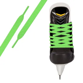 Neon Green Pro Waxed Hockey Skate Lace