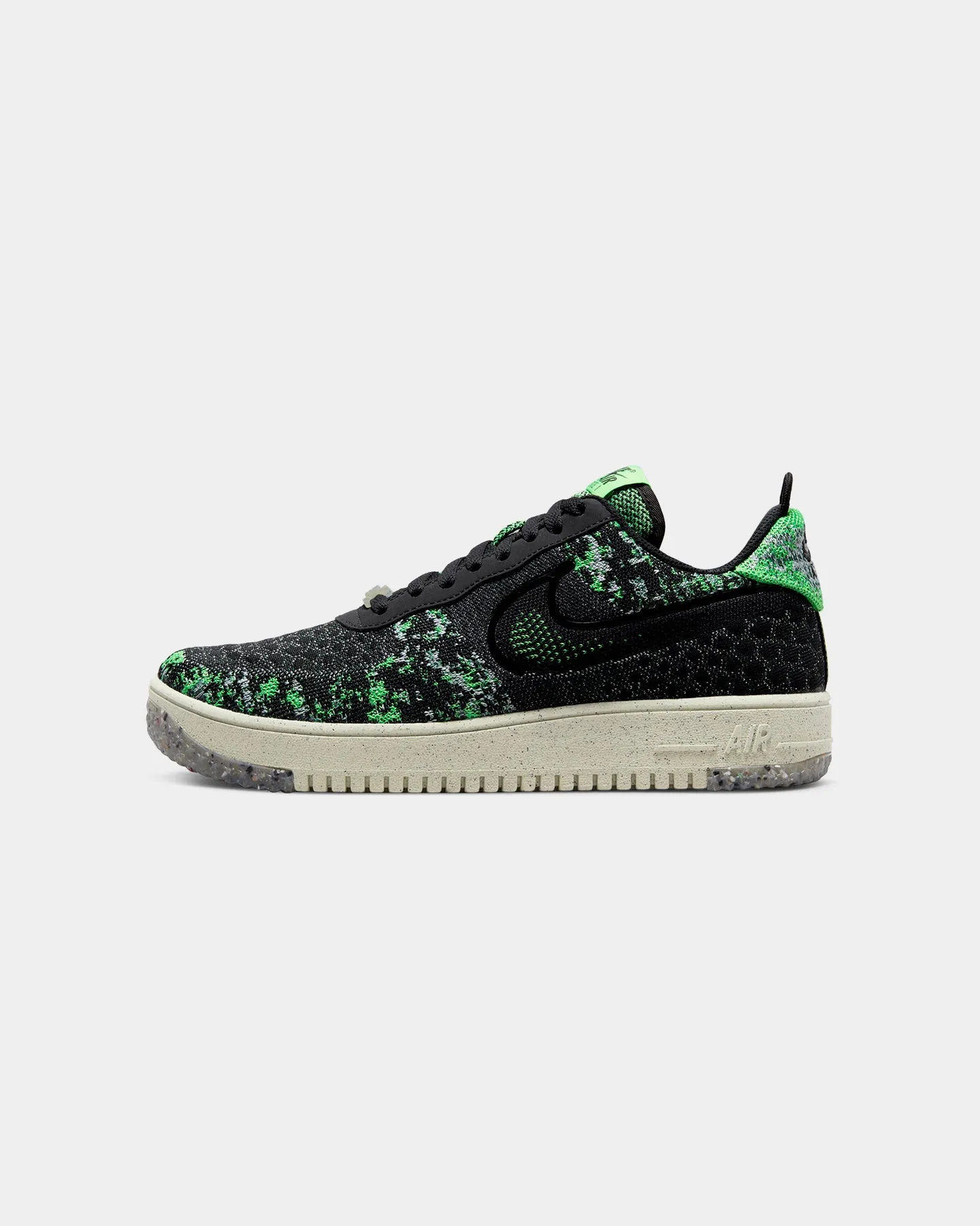 Nike Air Force 1 Crater Flyknit Next Nature Black/Volt