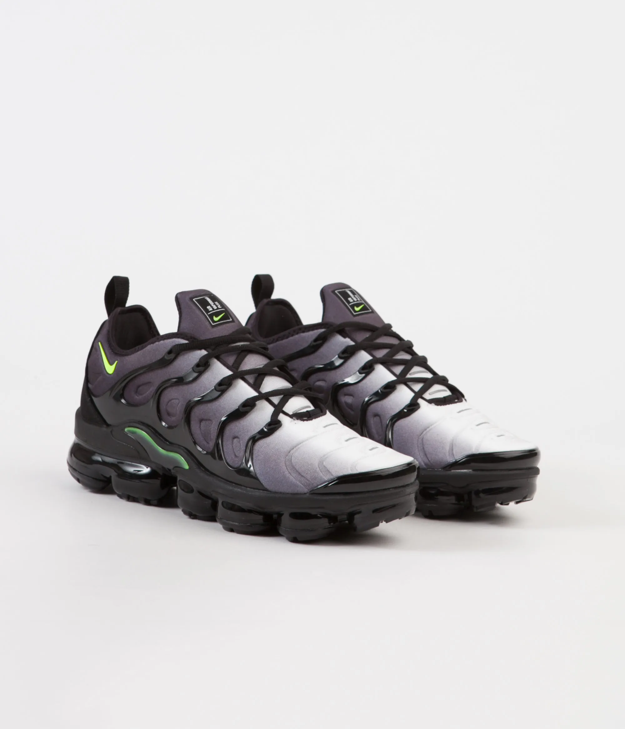 Nike Air VaporMax Plus Shoes - Black / Volt - White