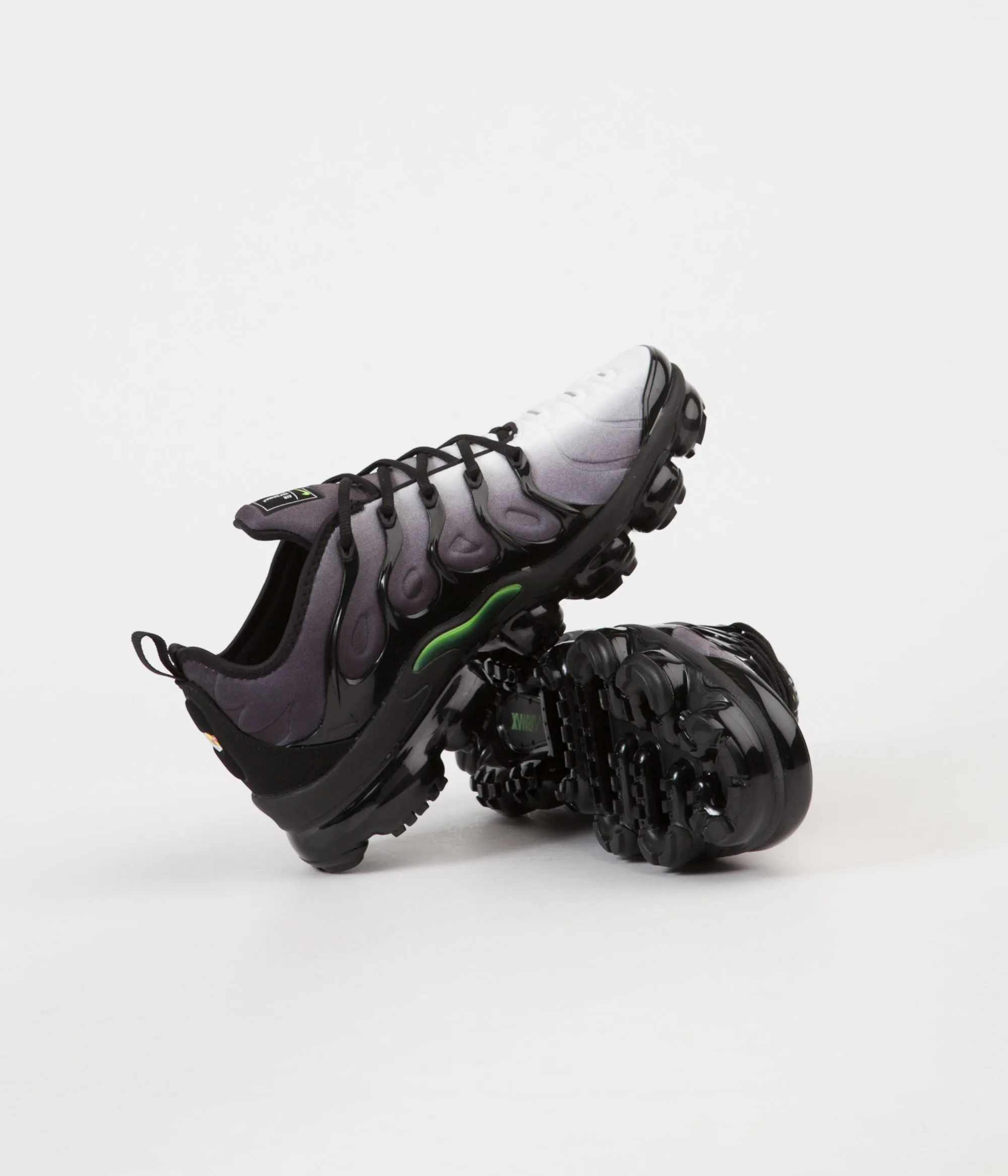 Nike Air VaporMax Plus Shoes - Black / Volt - White