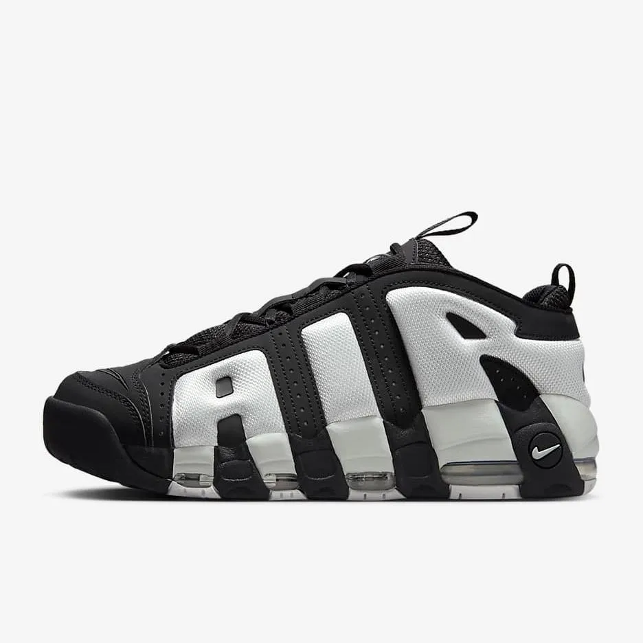 Nike Men's Air More Uptempo Low Shoes - Black / Metallic Silver / Photon Dust