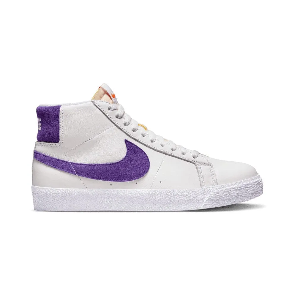 Nike SB Zoom Blazer Mid White Court Purple White Gum Light Brown