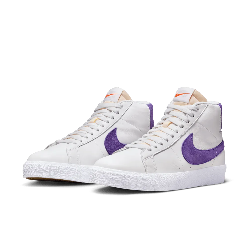 Nike SB Zoom Blazer Mid White Court Purple White Gum Light Brown