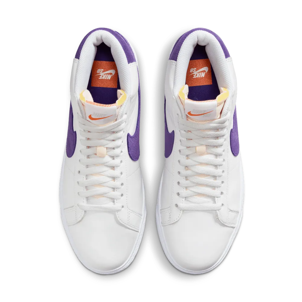 Nike SB Zoom Blazer Mid White Court Purple White Gum Light Brown