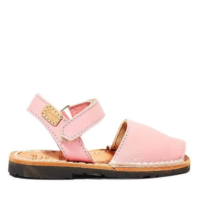 Plain Leather Menorcan Sandal For Kids - Iker 1002