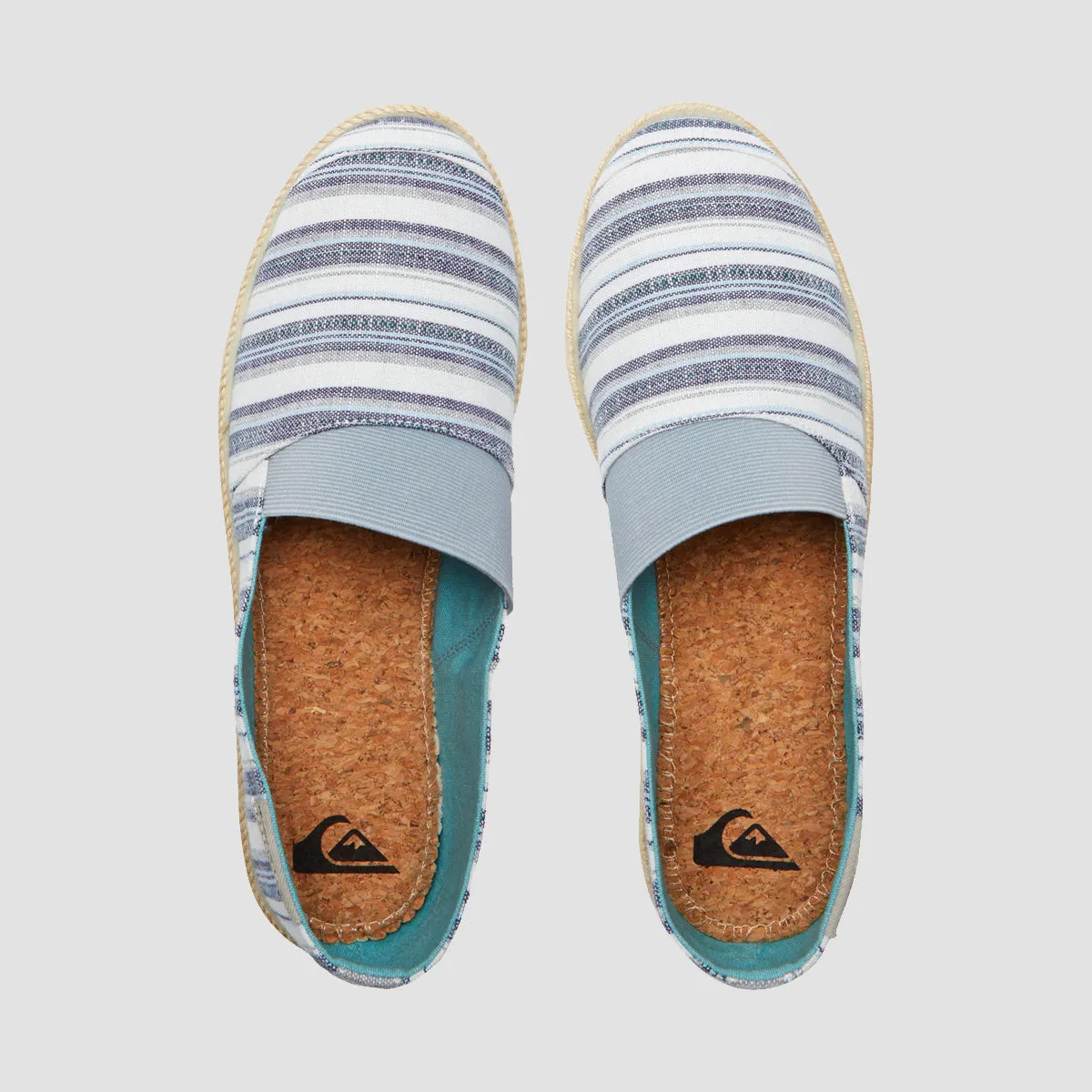 Quiksilver Espadrilled Slip-On Shoes - Grey 3