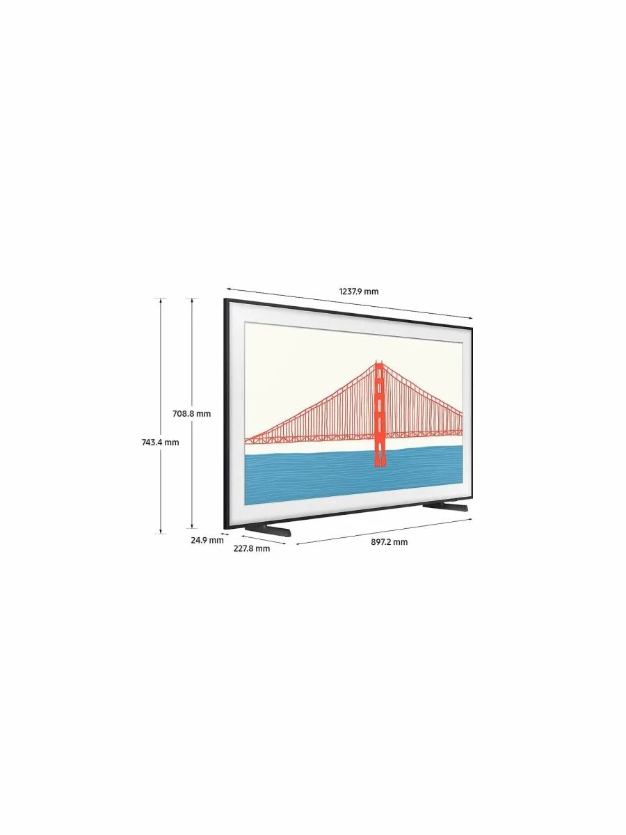 Samsung QE55LS03AAUXXU 55" The Frame (2021) QLED Art Mode TV with Slim Fit Wall Mount