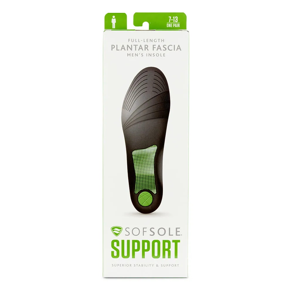 Sof Sole Plantar Fascia Orthotic Support Insoles