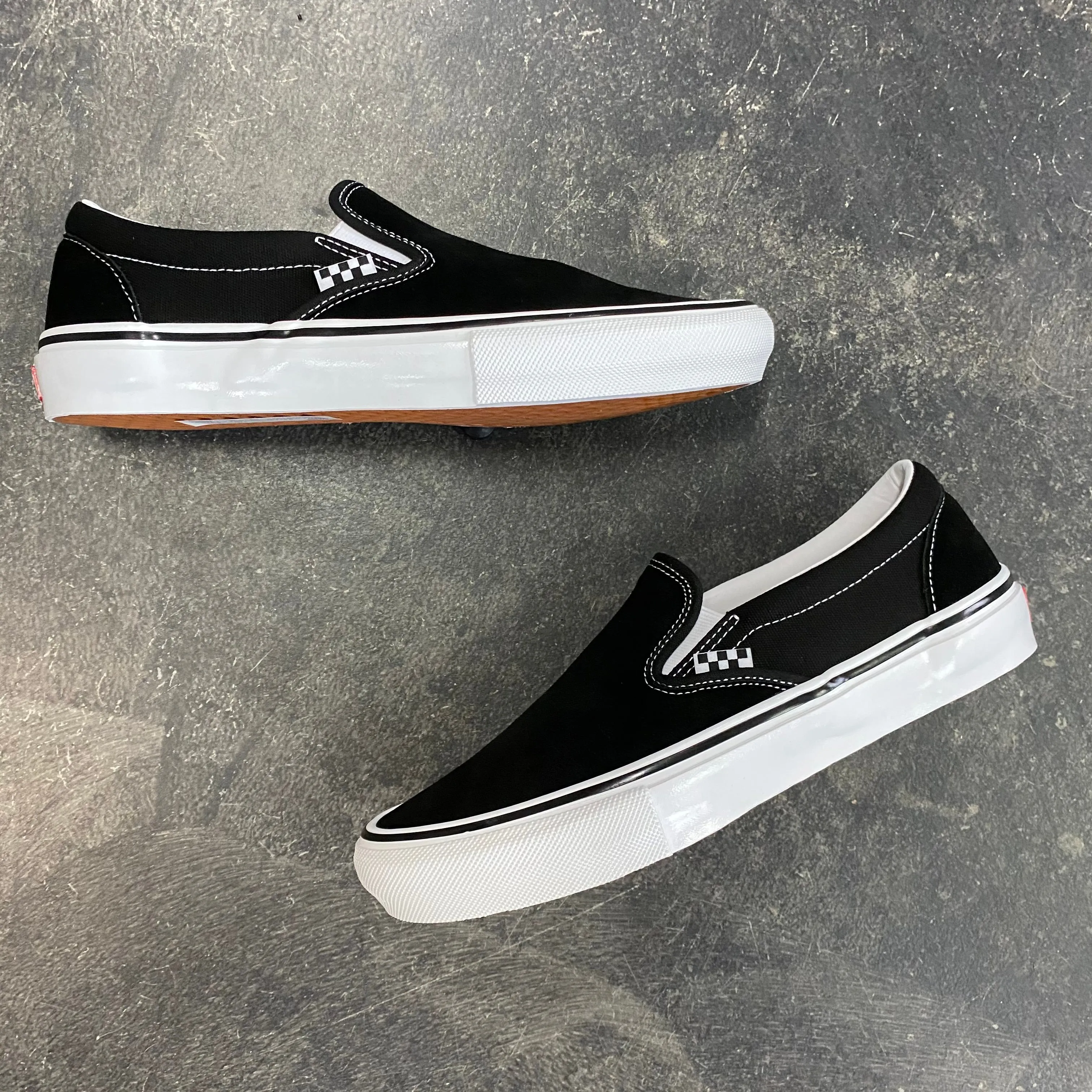 Vans Skate Slip On Black/White SALE